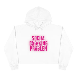 INTROVERT WITH A SOCIAL DRINKING PROBLEM - Crop Hoodie