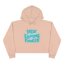 Load image into Gallery viewer, INTROVERT WITH A SOCIAL DRINKING PROBLEM - Crop Hoodie
