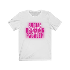 INTROVERT WITH A SOCIAL DRINKING PROBLEM - Unisex Jersey Short Sleeve Tee