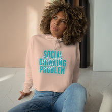 Load image into Gallery viewer, INTROVERT WITH A SOCIAL DRINKING PROBLEM - Crop Hoodie
