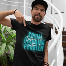 Load image into Gallery viewer, INTROVERT WITH A SOCIAL DRINKING PROBLEM - Unisex Jersey Short Sleeve Tee
